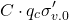 \[C \cdot q_c}{\sigma'_{v.0}}\]