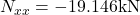 N_{xx}=-19.146\text{kN}