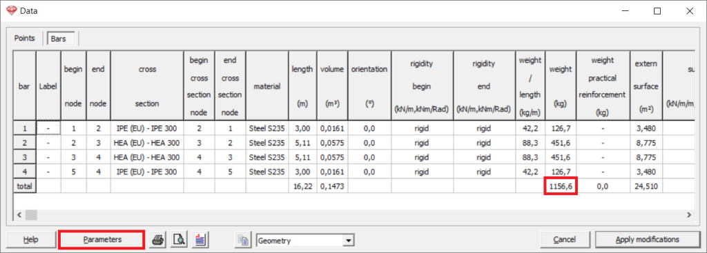 how-to-find-the-weight-of-the-structure-buildsoft-support